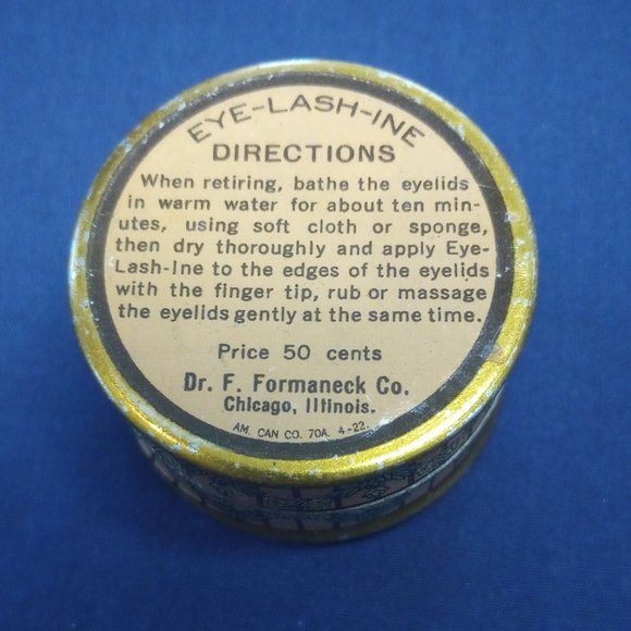 Vintage EYE-LASH-INE Tin Cute - Picture 3 of 5